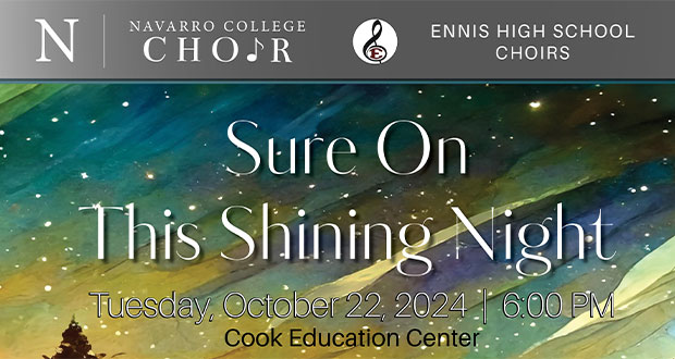 Navarro College Choir and Ennis High School Choirs Perform Tuesday, October 22, at Cook Education Center