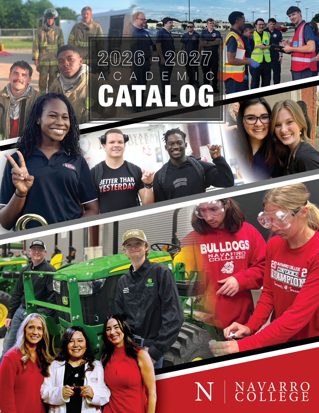 Student Handbook Cover 2026-2027 Collage of four students on the cover of Student Handbook