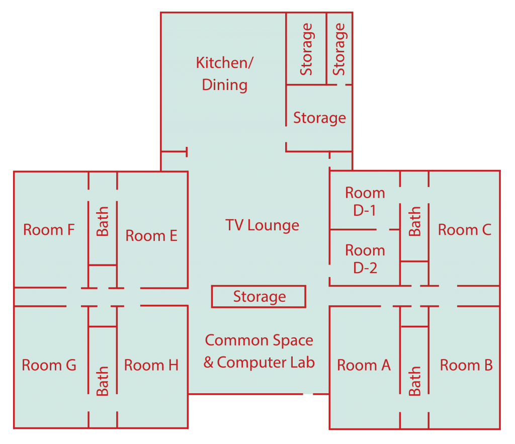 Residence Life Residence Halls   IOOF Floorplan Color 1024x883 